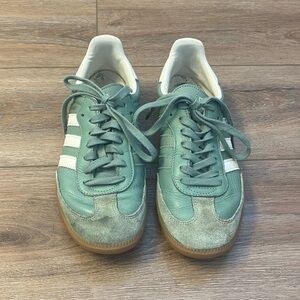 Adidas Sage Green Sambas